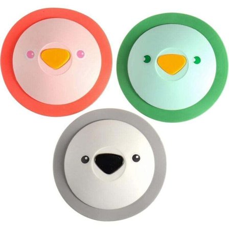 3-pack silikon diskbänksavloppsskydd, luktfritt badkar handfat propp, kompatibel med kök tvättstuga (3-pack)