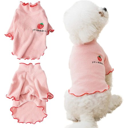 (XXL) Hundtröjor sommarkläder, stickad väst i mjuk bomull för husdjur