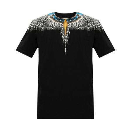 Marcelo Burlon Printed T-shirt Sort, Herre T-shirts