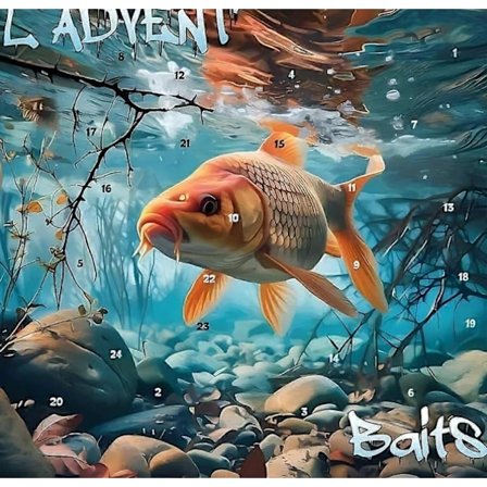 Julekalender for fiske 2024, fiske agn, julegave til fiskeparken