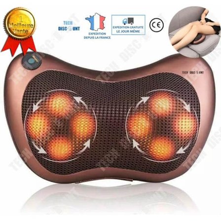 Massagekudde - TD - Nackkudde - Infraröd värme - Knetande - Kompakt