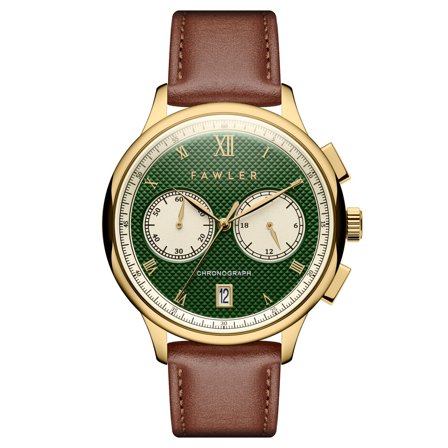 Cicero | Ceas vintage verde cu cronograf pentru bărbați - Ceasuri de mână