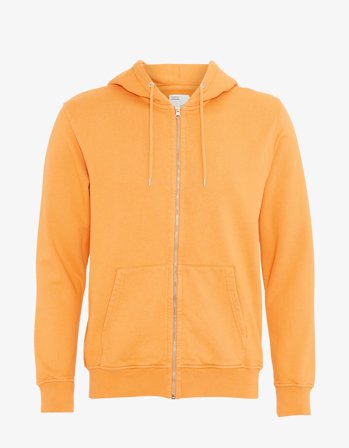 Classic Organic Zip Hood - Sandstone Orange - M