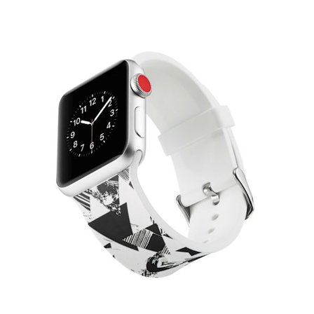 Silicone klockrem för Apple Watch 4 44mm, 3/2/1 42mm - Triangle