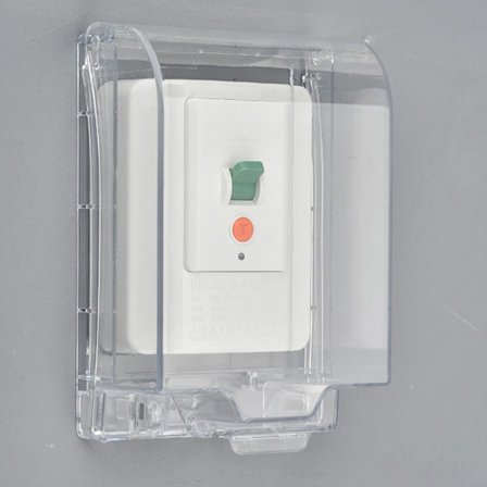 Strömbrytare Cover Sockel Vattentät låda TRANSPARENT