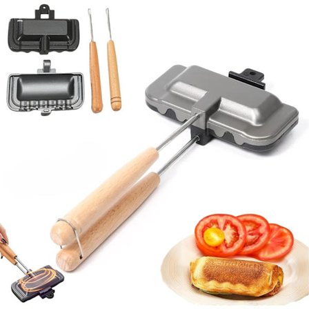 2026 Ny Hotdog Lomme Maker, Japansk Sandwich Maker, Nonstick Sandwich Maker Flip Grill Pande, Dobbeltsidet Aftagelig Sandwich Bageplade til Hurtig