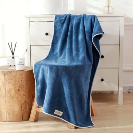 IC Høydensitetshåndkle med kationisk korallfleece, badehåndkle