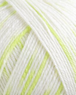 Garn Sox Merino 4 ply 100g Vit/gul