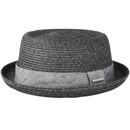 Stetson - Schwarz Porkpie Hut - Toyo Heather Black Porkpie @ Hatstore
