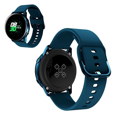 20mm Universal silicone watch band - Dark Blue