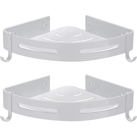 Duschställ Hörnställ Duschkorg Duschställ Badrum Ingen borrning krävs, matt finish