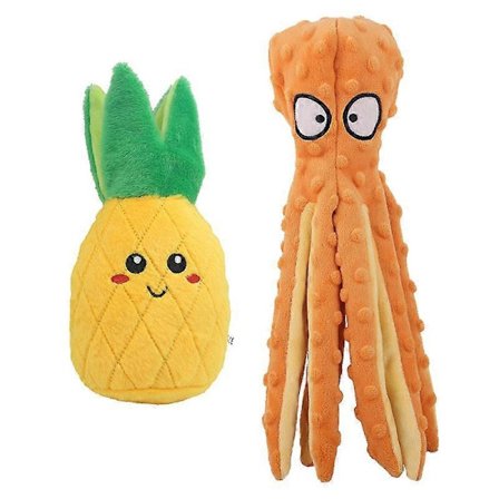 Blæksprutte hundelegetøj, miljøvenligt blæksprutte plyslegetøj, ikke-fyldt hundelegetøj - Perfekt