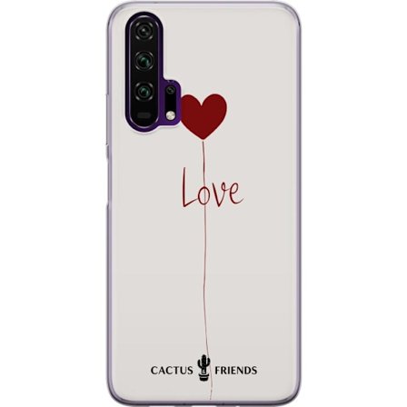 Yhteensopiva Puhelinkuori Honor Honor 20 Pro Cactus and Friends - Love Balloon Minimal