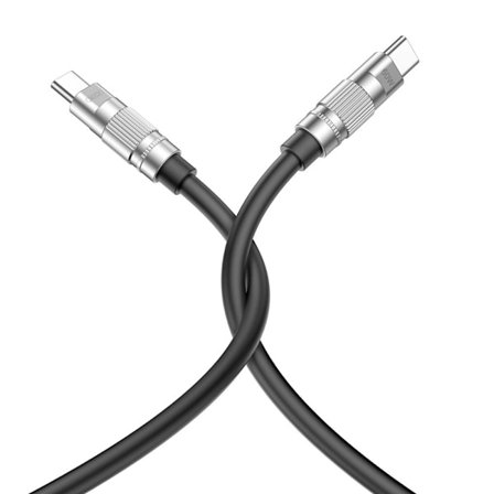 XO-kabel USB-C - USB-C 1,2m 60W svart