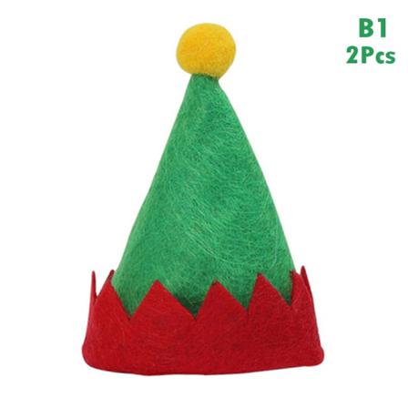 2/5/10/30st Mini Santa Claus Lollipop Hat Christmas Candy Cove