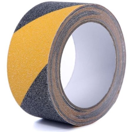 Halkskyddstejp Gul Svart 10 mx 5 cm