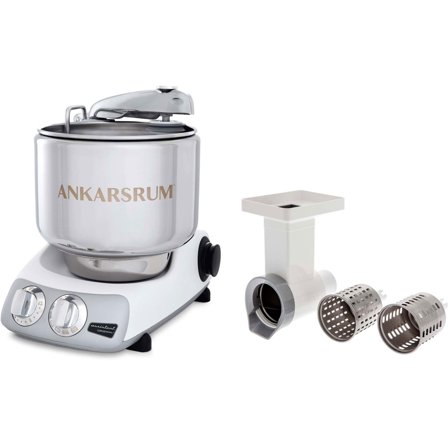 Ankarsrum Assistent AKM 6230 røremaskine + grøntsagssnitter, hvid - Mineralhvid | KitchenOne