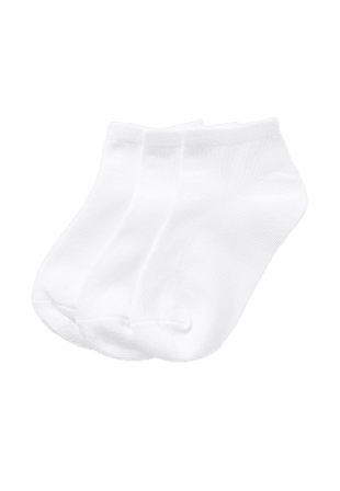 Å KIDS Ankelsockor, 3-pack Strumpor Vit 30/33