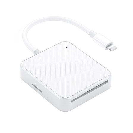 Mini Minneskortläsare 4 i 1 Kortläsare Kameraläsare SMSD XDM2 4 i 1 Kortläsare för iPhone iPad Telefon Surfplatta