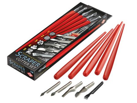 Skrap-Set 5 olika spetsar inkl. skaft - Lyreco - Skola och förskola - Hobbypapper - Specialpapper