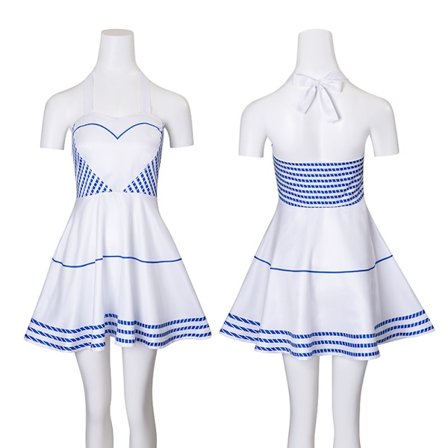 Kvinnors Halter Neck ärmlös A Line Mini Kort Klänning