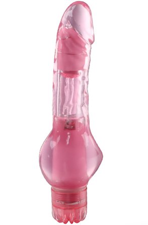 Pink Satisfaction Slim Penis Shaped Vibrator