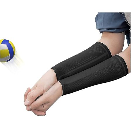 Volleyball Arm Beskyttelse Volleyball Arm Sleeves Underarm Sleeves Volleyball Utstyr Svart