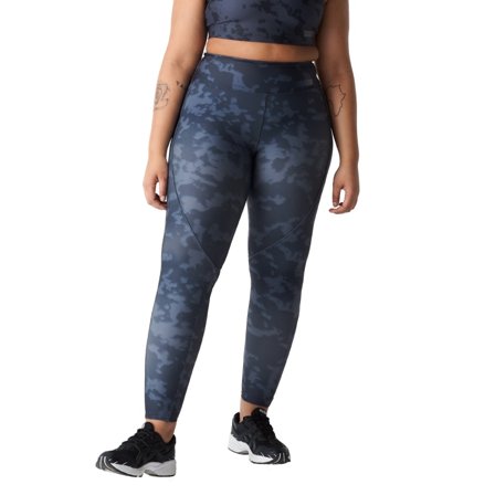 Röhnisch Women's Printed Piping Tights Women workout trousers Blue XS