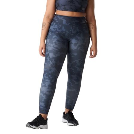 Röhnisch Women's Printed Piping Tights Women workout trousers Blue XS