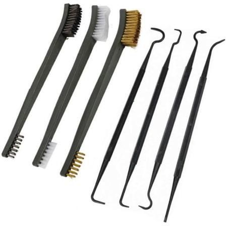 Pistolrengöringsborste Pistol Pick Rengöringsset Trådborst Industriella Rengöringsborstar Pistolspel Taktisk Haubits Piprengöringsverktyg (3 Borstar +