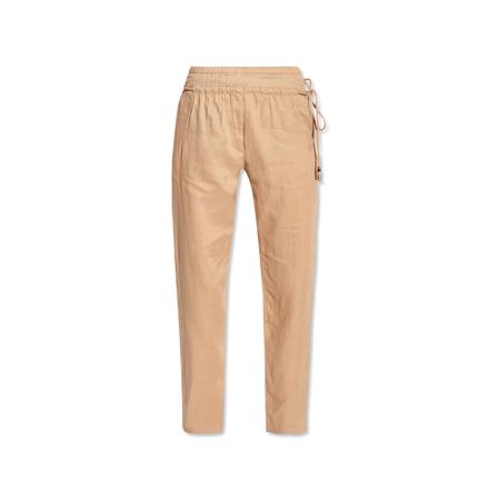 Emporio Armani, Linen trousers Beige, Dames, Maat:S,linnen