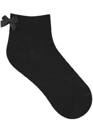 BleuForêt Socka, rosett bak Sockor Dam Svart 36/40