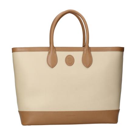 Trussardi, Tote Bags Beige, Dames, Maat:ONE Size