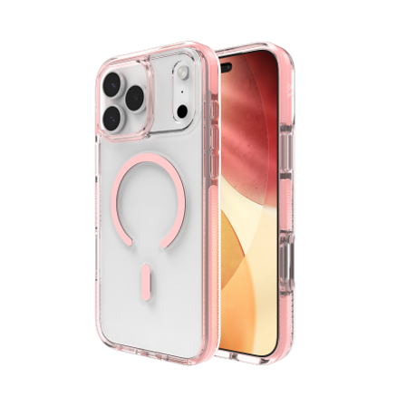 ZAGG Santa Cruz Snap MagSafe-fodral för iPhone 17 Pro Max - Rosa