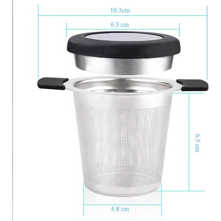 Rustfrit Stål Te Filter Te Infuser Te Si Med Fine Ho