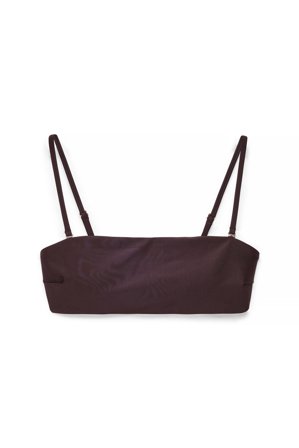 NA-KD Padded Bandeau Bikini Top - Bikinier - Brun - XL