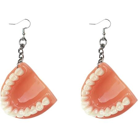 Naisten ja tyttöjen hammas-korvakorut Hauskat 3D-hammasmallit Lääketieteellinen hygienisti Hammaslääkärilahja hammaslääketieteen opiskelijalle 