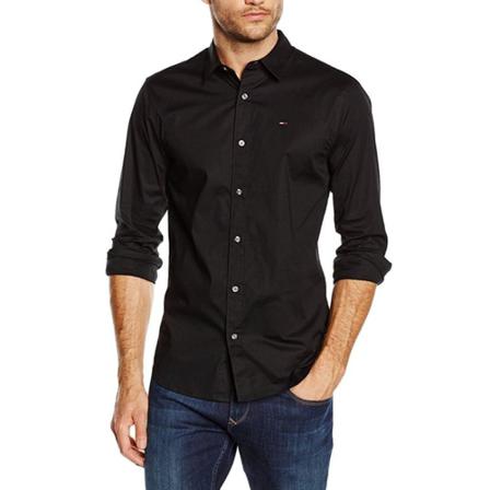 Tommy Jeans, Shirt Zwart, Heren, Maat:M