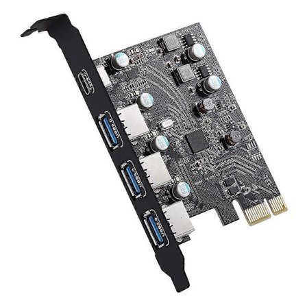 PCIe USB 3.0-kort 5 Gbps Super Speed PCI USB-expansionskort för Window 7/8/10 och OS 10.8.2 och senare