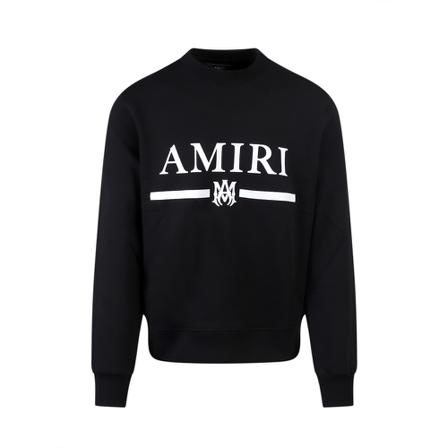 Amiri, Logo Sweatshirt Czarny, Mężczyzna, Rozmiar: S