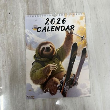 2026 Ny gränsöverskridande bästsäljare Amazon engelsk Highland Cow Katt Hund Kalender/Bordskalender 24 Sengångarkalender