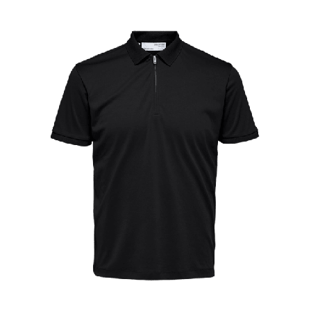 Selected Homme Pikétröja FAVE T-shirts Herr Svart L