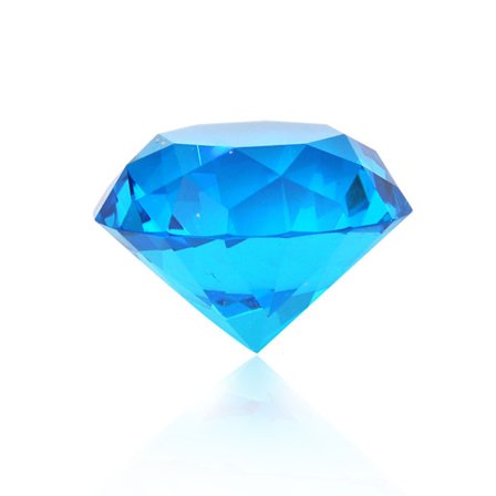 Glas Crystal Diamond Form Paperweights Facet Jewel