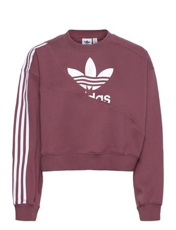 Adicolor Split Trefoil Sweatshirt W Sweat-shirt Genser Lilla Adidas Originals