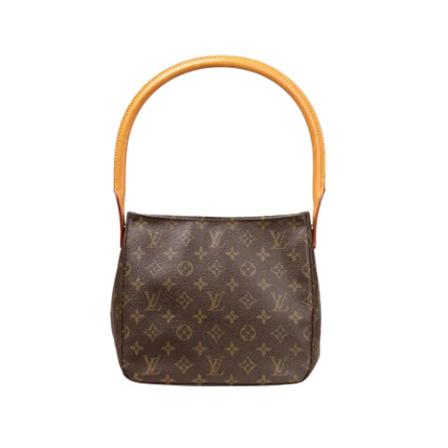 Louis Vuitton Vintage, Brown Canvas Louis Vuitton Looping Bruin, Dames, Maat:ONE Size,leer