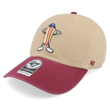 47 Brand - MLB Beige unconstructed Caps - Los Angeles Dodgers MLB Icon 47 Clean Up Khaki Dad Cap @ Hatstore