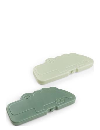 Køleelement 2 Stk. Croco Grøn Home Meal Time Lunch Boxes Green D By Deer