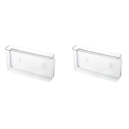 2 stk. Opbevaringsboks Transparent Stationery Mobil Vægmonteret Hylde