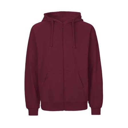 NEUTRAL Hoodie zip O63301 vinröd L - Lyreco - Arbetskläder - Arbetströjor - Hoodies och luvtröjor
