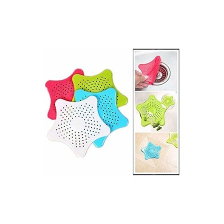 Pentagram Filter Mesh Stjernefisk Kloak Silicagel (Grøn Blå Hvid Stor Rød),Hjemmebrug Filter